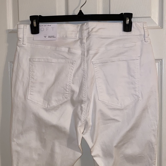 LOFT Plus High Waist Skinny Jeans in White, NWT - Picture 9 of 14